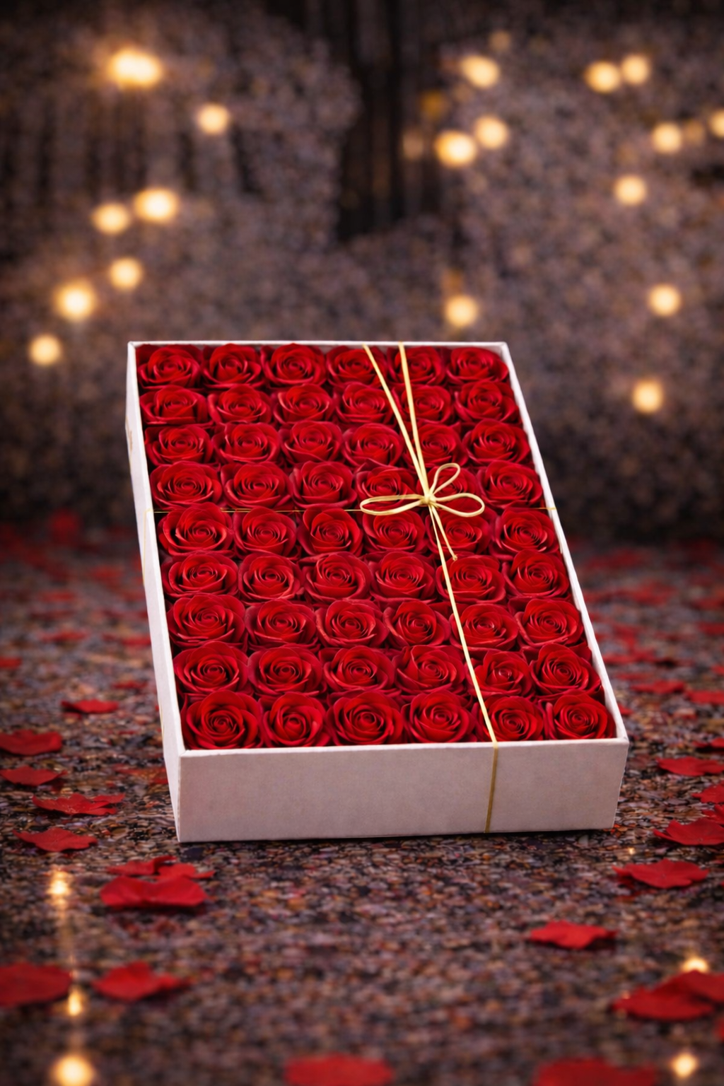 Луксозна кутия с 48 червени рози