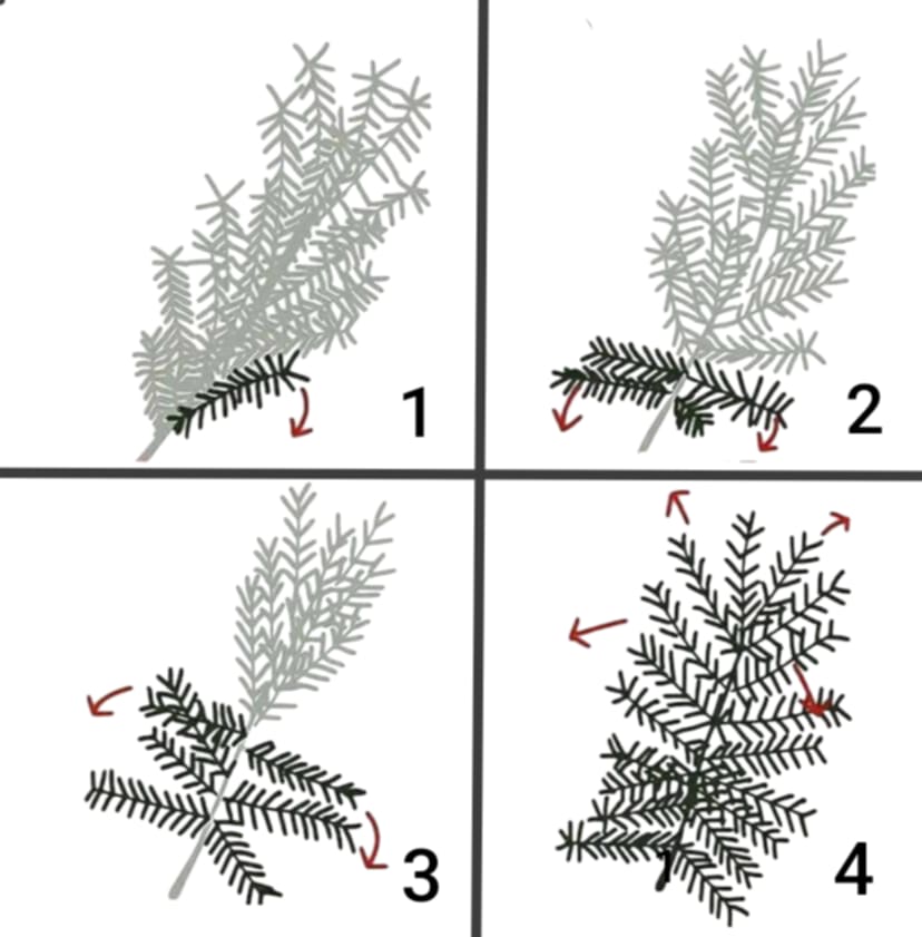Изкуствена елха "Снежен сън"