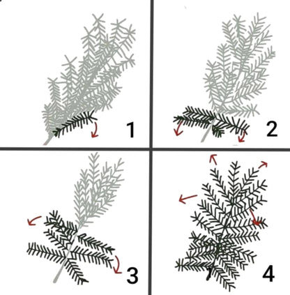 Изкуствена елха "Снежен сън"