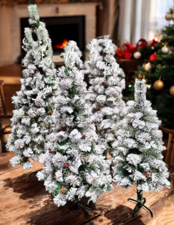 Снежна елха с дебел клон