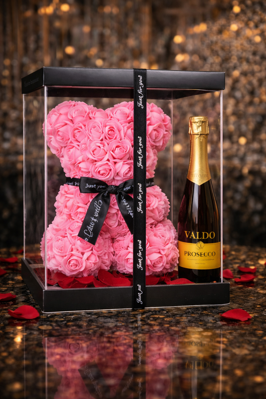 Вечно Мече (23 см) + Просеко Valdo