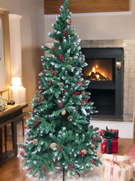 Елха с тънък клон, плодчета и шишарки