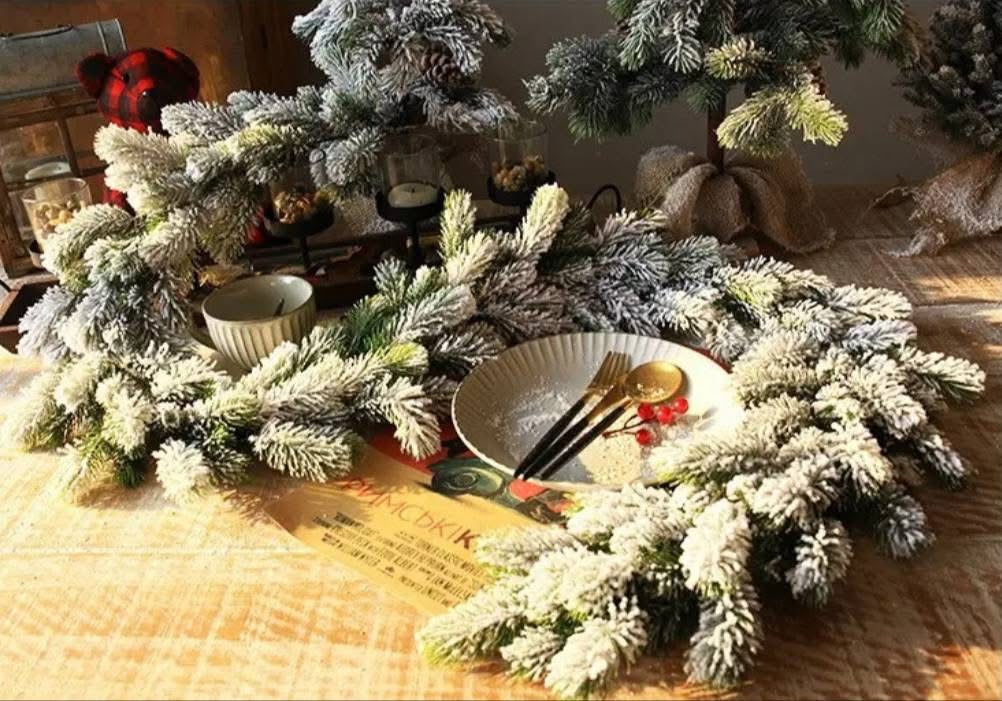 Луксозен снежен гирлянд – Празник със стил